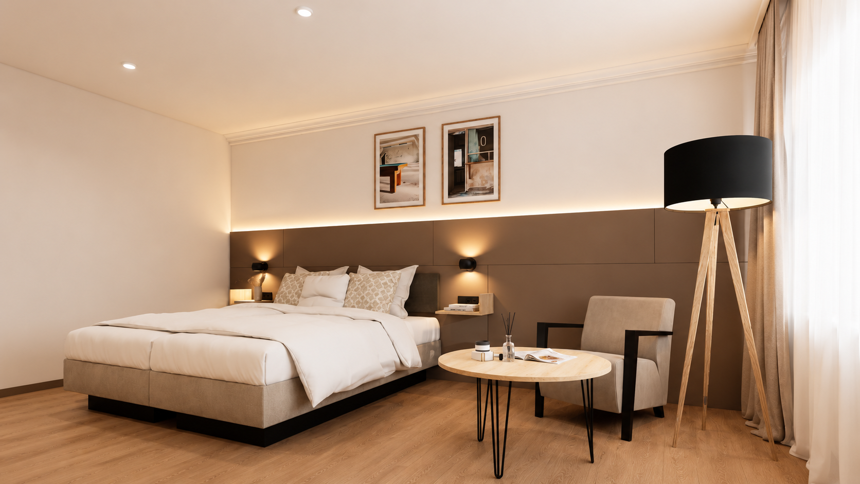 Hotelzimmer für Gäste einer Veranstaltung